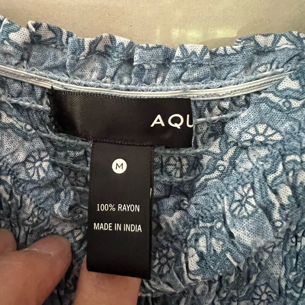 NWT Aqua Smocked Maxi Dress - Picture 4 of 6